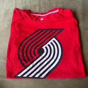 Portland Trailblazers red and white streetwear tee